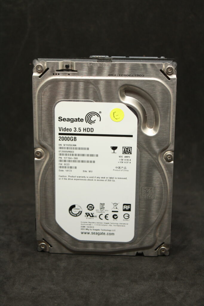 Seagate 3.5″ Internal Hard Drive — 2000GB (2TB), used, untested