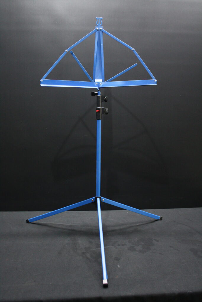 Blue Folding Tripod Sheet Music Stand – DIXON, Adjustable Height