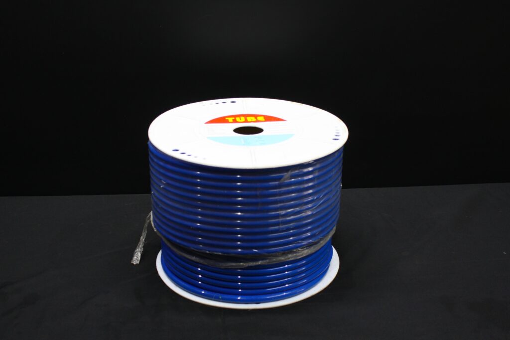 Single Spool Blue Pneumatic Tubing (seller-claimed ~100 m, 12mm x 8mm)