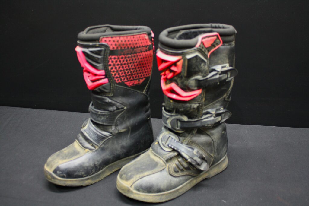 Fly Brand Pink & Black Motocross Boots — Pair (Used)
