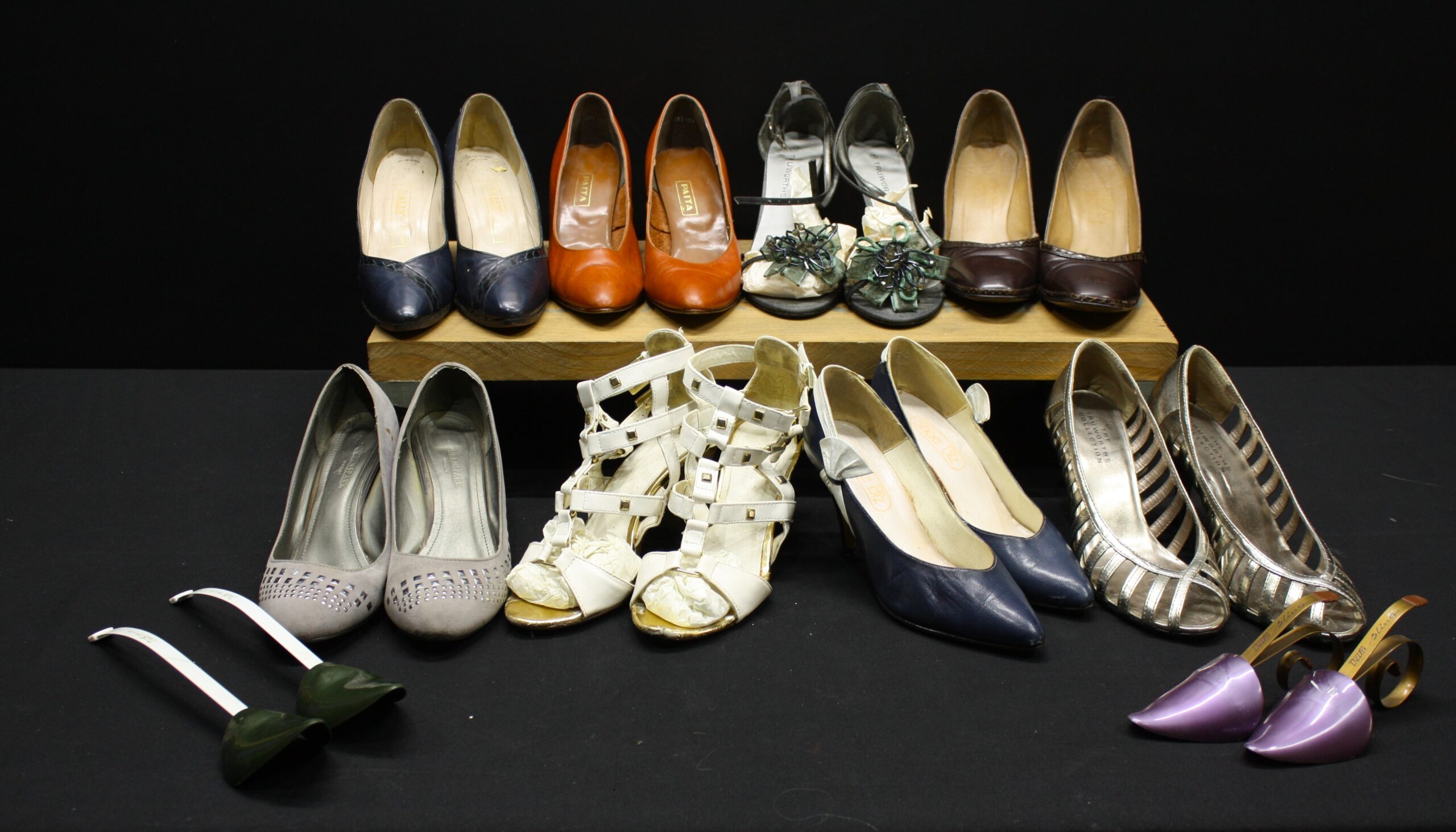 Lot of 8 Pairs Women’s Shoes – Assorted Styles & Sizes, Used Condition