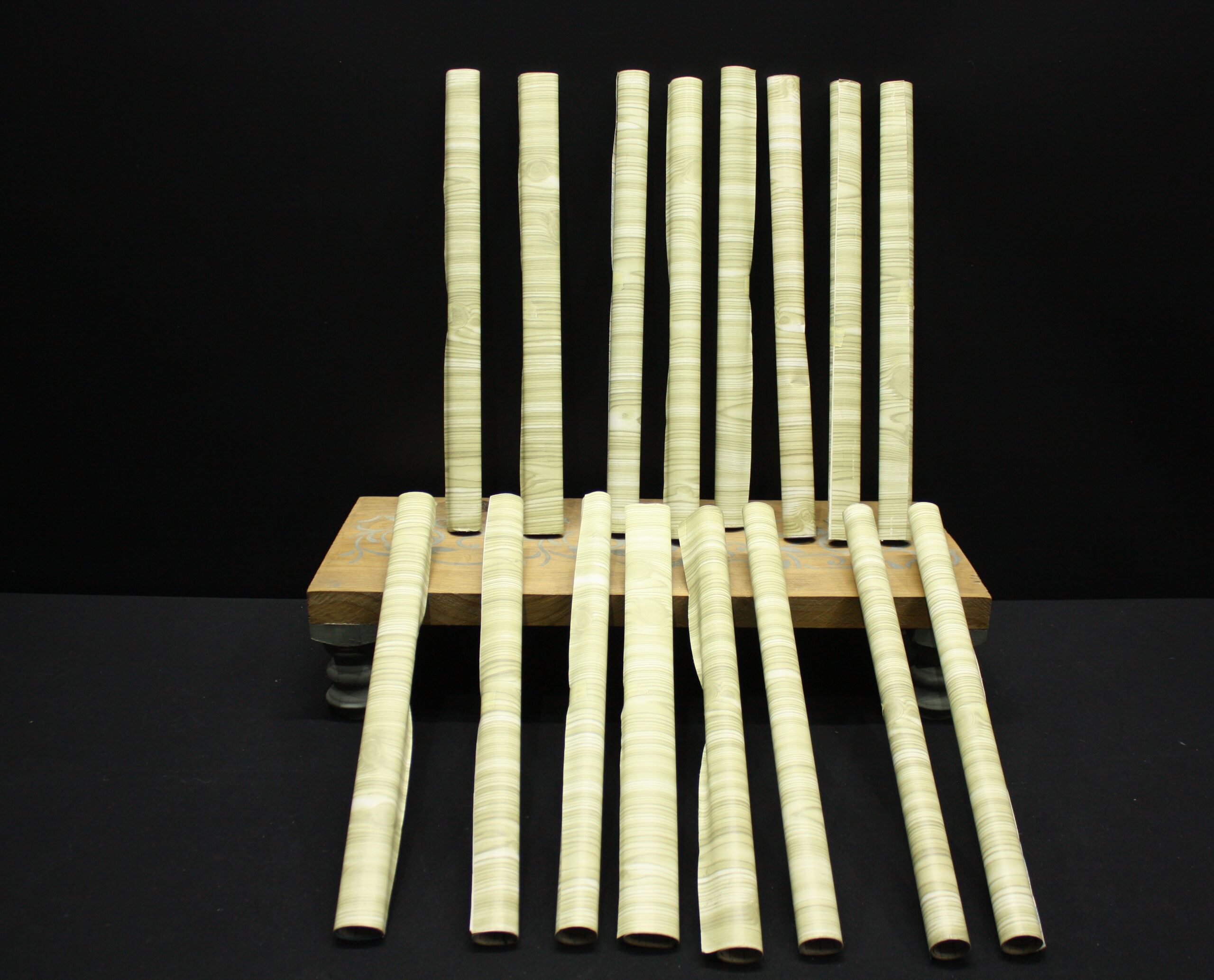 Bundle of 16 Wood-Grain Patterned Decorative Adhesive Rolls (Decorative Film)