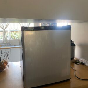 Small Telefunken Bar Fridge — Clean Exterior, Interior Shelving, Cooling Fault