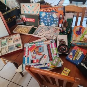 Bundle of Assorted Used Board Games and Game Sets (Approx. 8–12 Pieces)