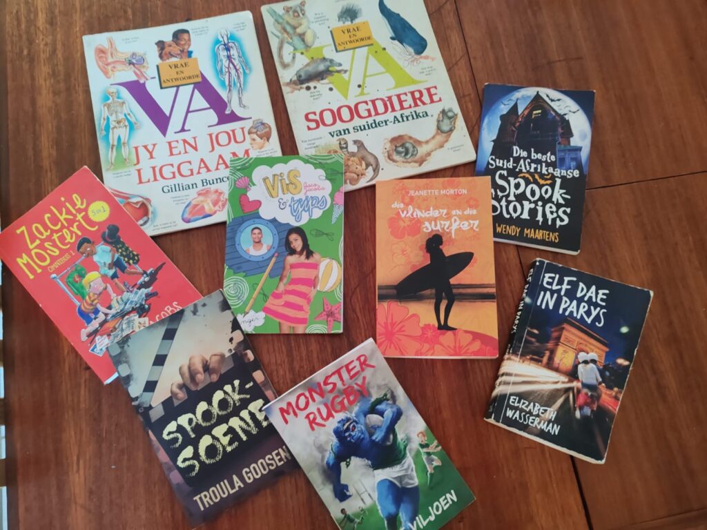 Bundle of 10 Afrikaans Teen Paperback Books – Assorted Covers, Used