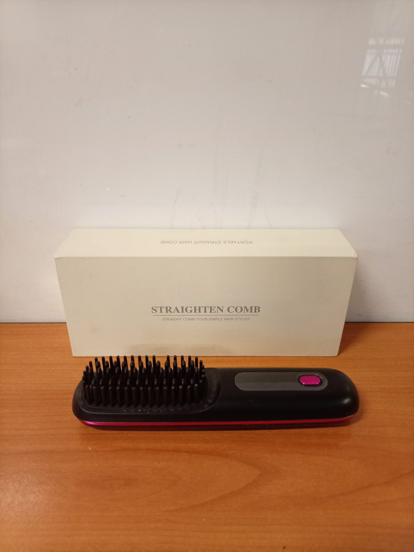 Electric Hair Straightening Comb with Original Box – Untested