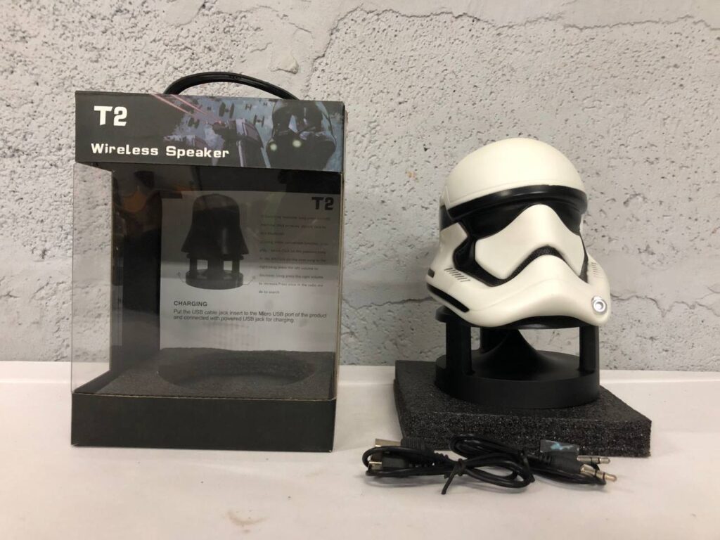 T2 Wireless Speaker – Stormtrooper Helmet Design with Original Box & Accessories