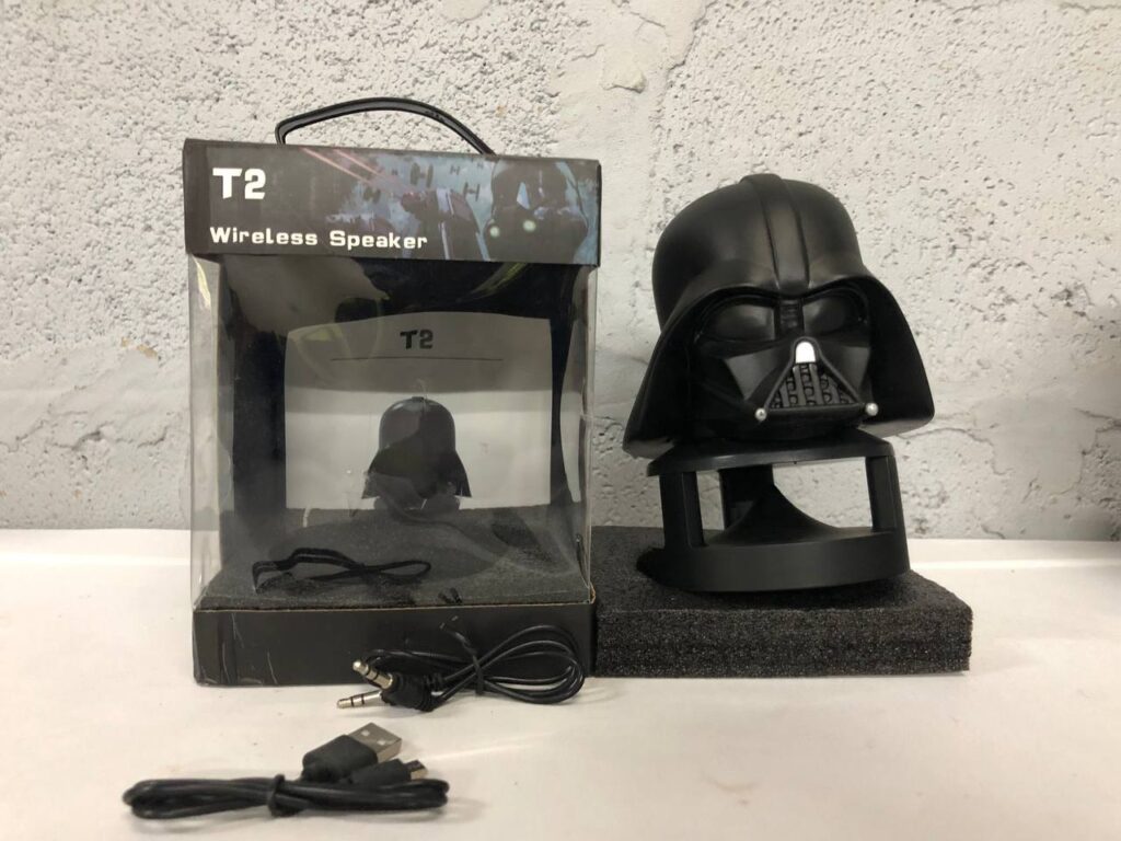 T2 Wireless Speaker – Darth Vader Helmet Design, Boxed with Accessories