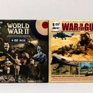 Two Documentary DVD Box Sets – "World War II" & "War in the Gulf" (16 discs)