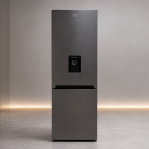 Defy Bottom-Freezer Refrigerator with Water/Ice Dispenser – Dark Grey