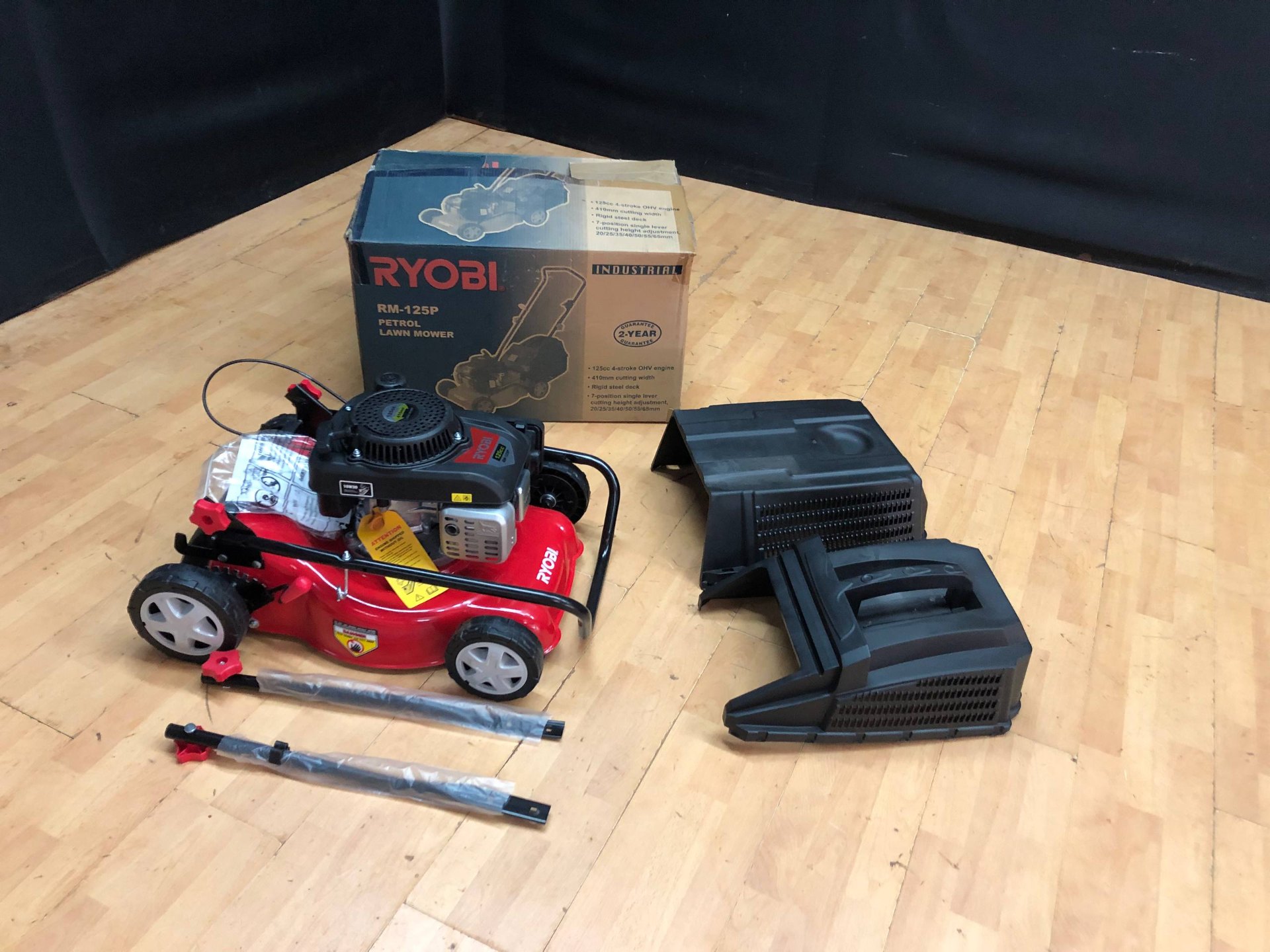 Ryobi RM-125P Petrol Lawn Mower – New, Unused in Box with Accessories
