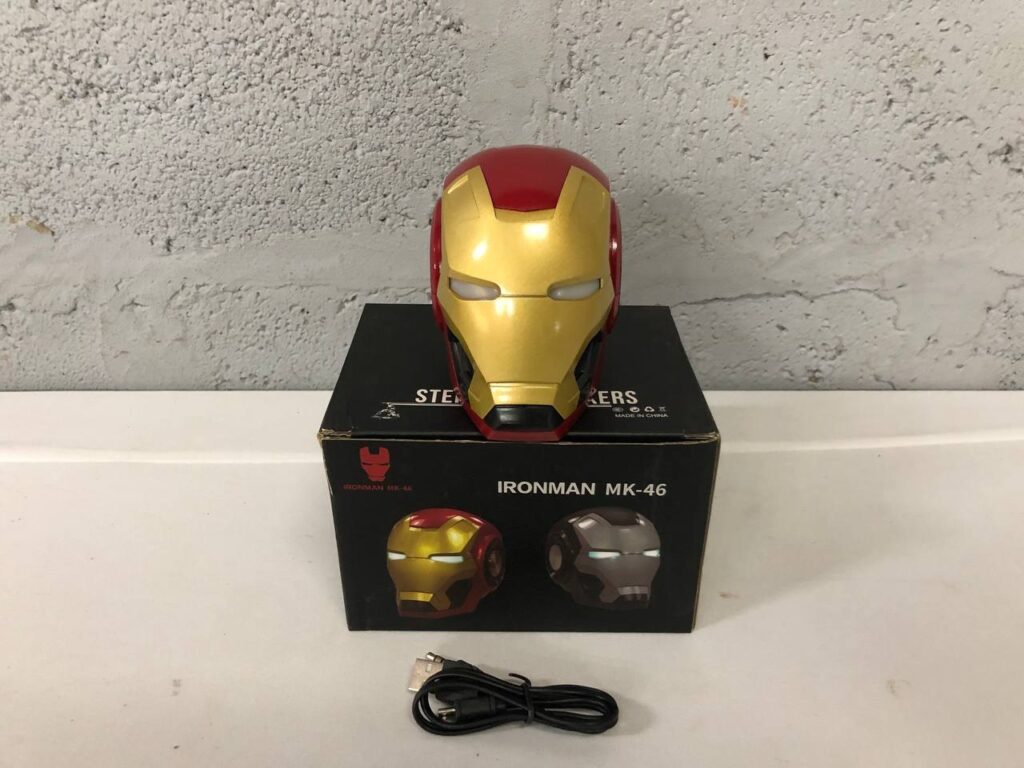 Iron Man MK-46 Bluetooth Stereo Speaker with Box and Cable