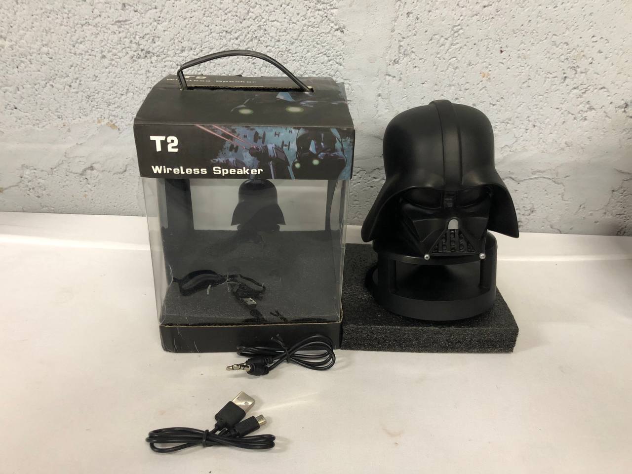 T2 Wireless Speaker – Darth Vader Helmet Design with Box & Cables