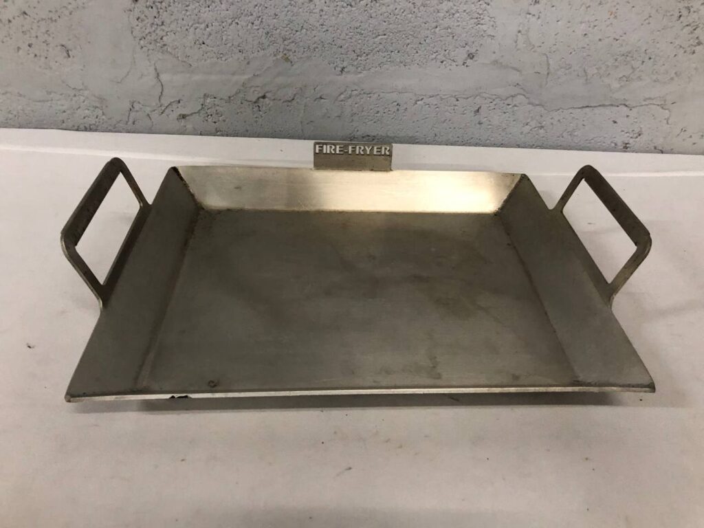 FIRE-FRYER Stainless Steel Griddle Tray with Handles