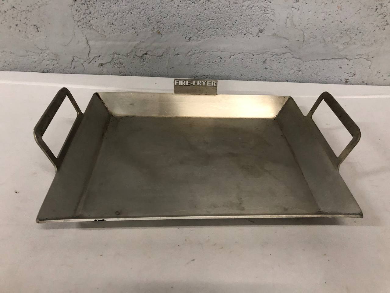 FIRE-FRYER Stainless Steel Griddle Tray with Handles