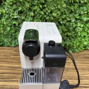 Countertop Coffee / Espresso Machine with Milk Frother — White & Black