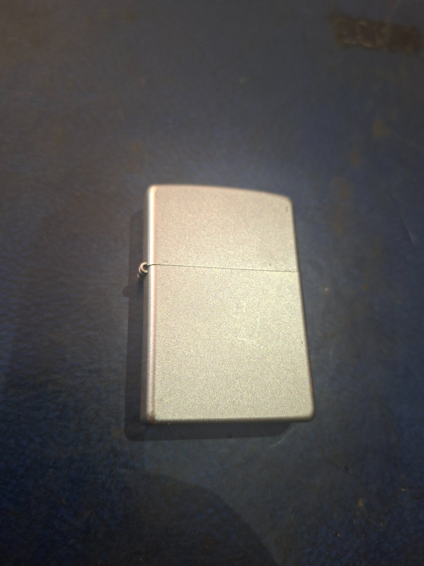 Original USA Zippo petrol flip-top lighter — tested working, needs fluid, silver case