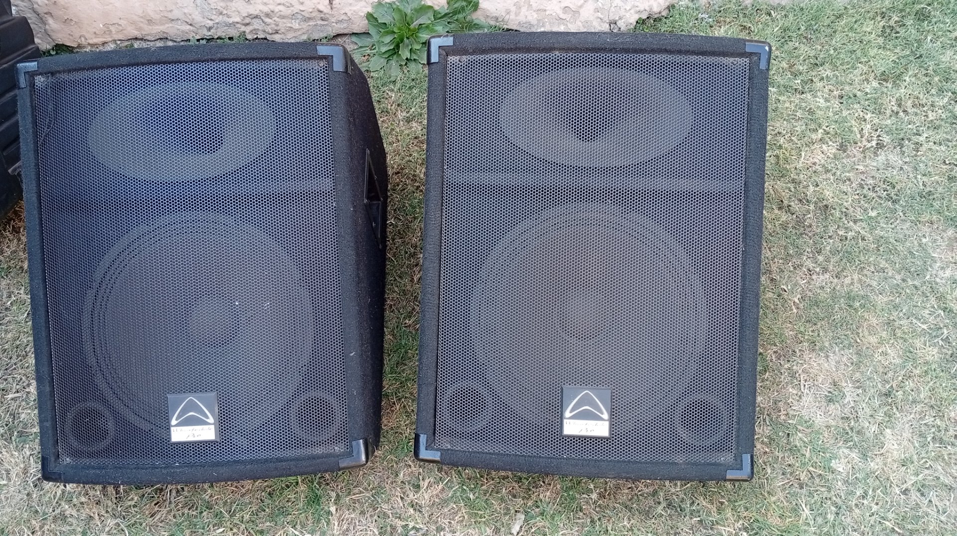 Pair: Wharfedale Pro S12M passive PA speakers (pair) — used, cosmetic wear, worked last time