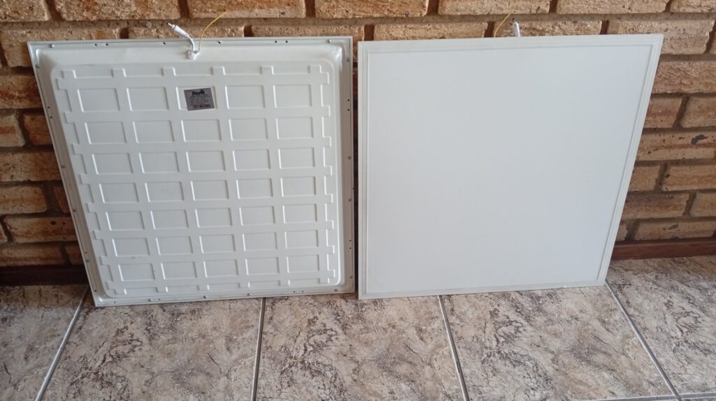 Pair of Starlit LED Panel Lights F138/48W/LED (48W, 6500K) — 58 x 59 cm — Untested