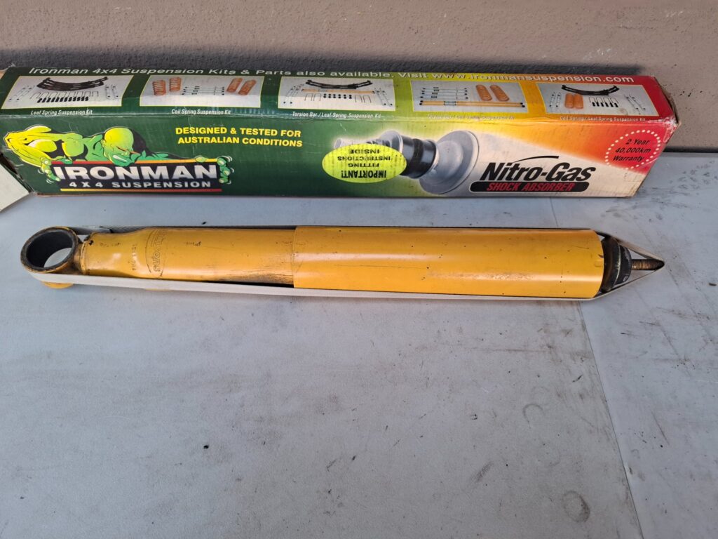 Nitro‑Gas Shock Absorber (single) with Ironman box — used, untested, visible wear