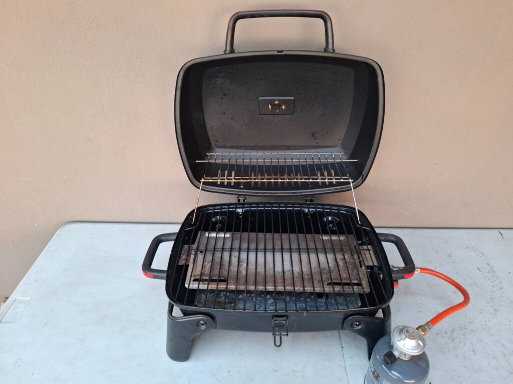 Megamaster Portable Gas Braai / Camping Grill — Tested, Includes Hose, Regulator & Small Gas Canister