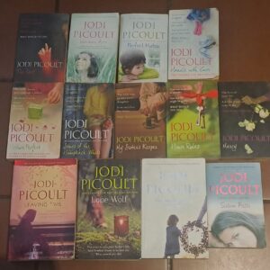 Mixed lot of Jodi Picoult paperback novels — shelf-worn, author-visible covers