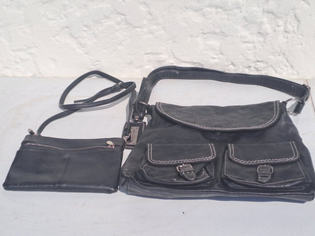 Pair of black crossbody bags — seller-stated Truworths & Collette Hayman (used)
