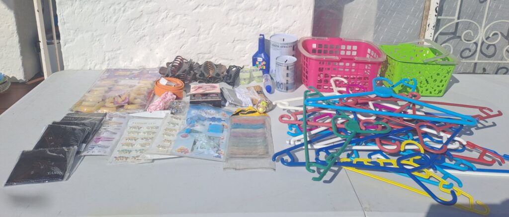 Mixed Lot — Assorted Hair & Household Accessories: Hangers, Hair Clips, Baskets, Novelty Tins and More