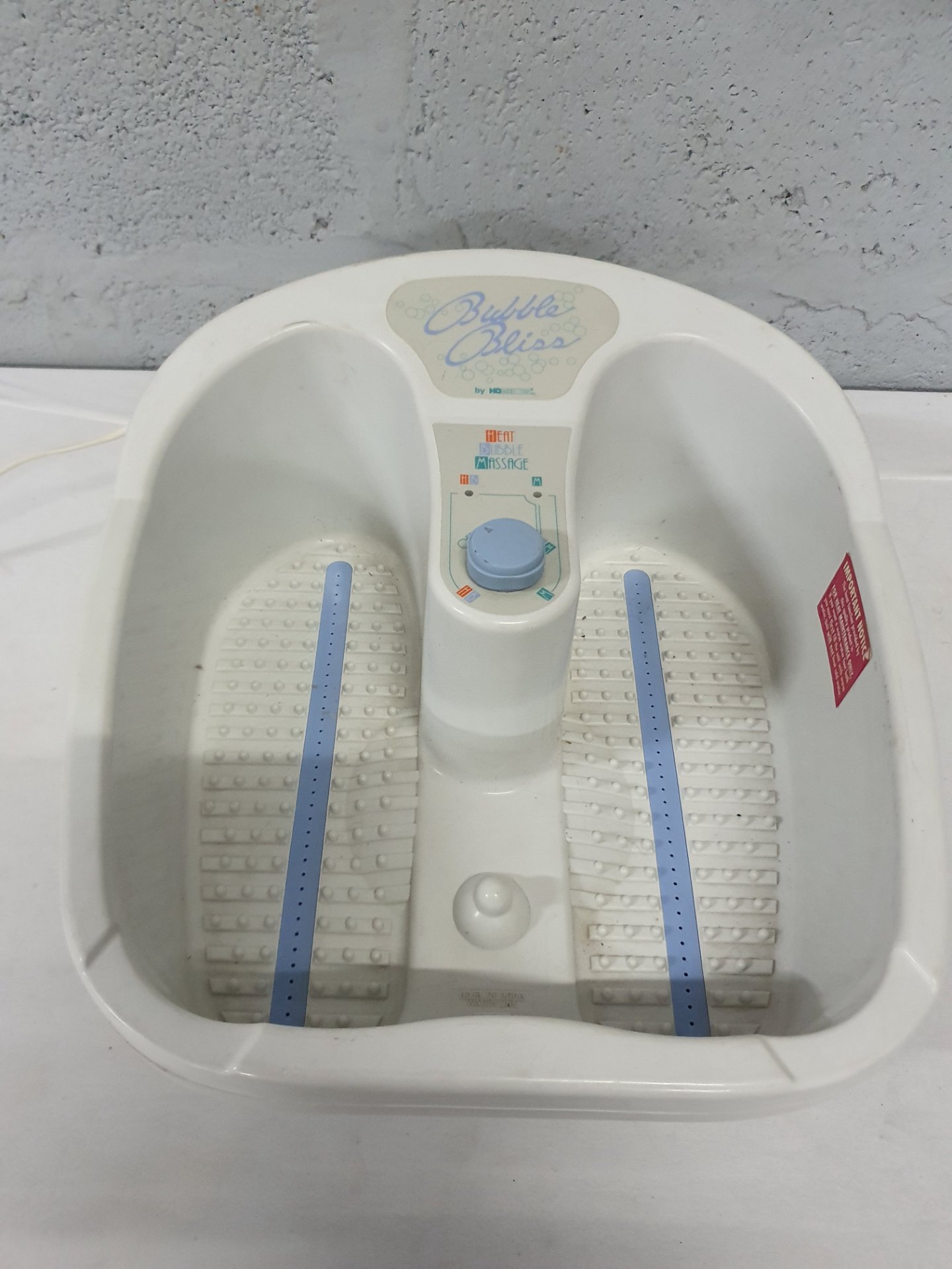 HoMedics Bubble Bliss Foot Spa — Heat, Bubbles & Massage — Working, used