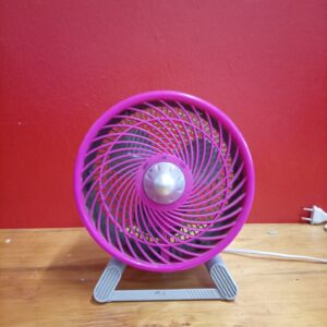 Compact Pink Portable Desk Fan – Tested Working, Power Lead Included