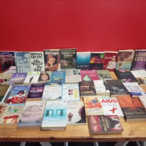 Lot of approx. 40 secondhand books – mixed paperbacks and a few hardbacks, assorted fiction & non-fiction