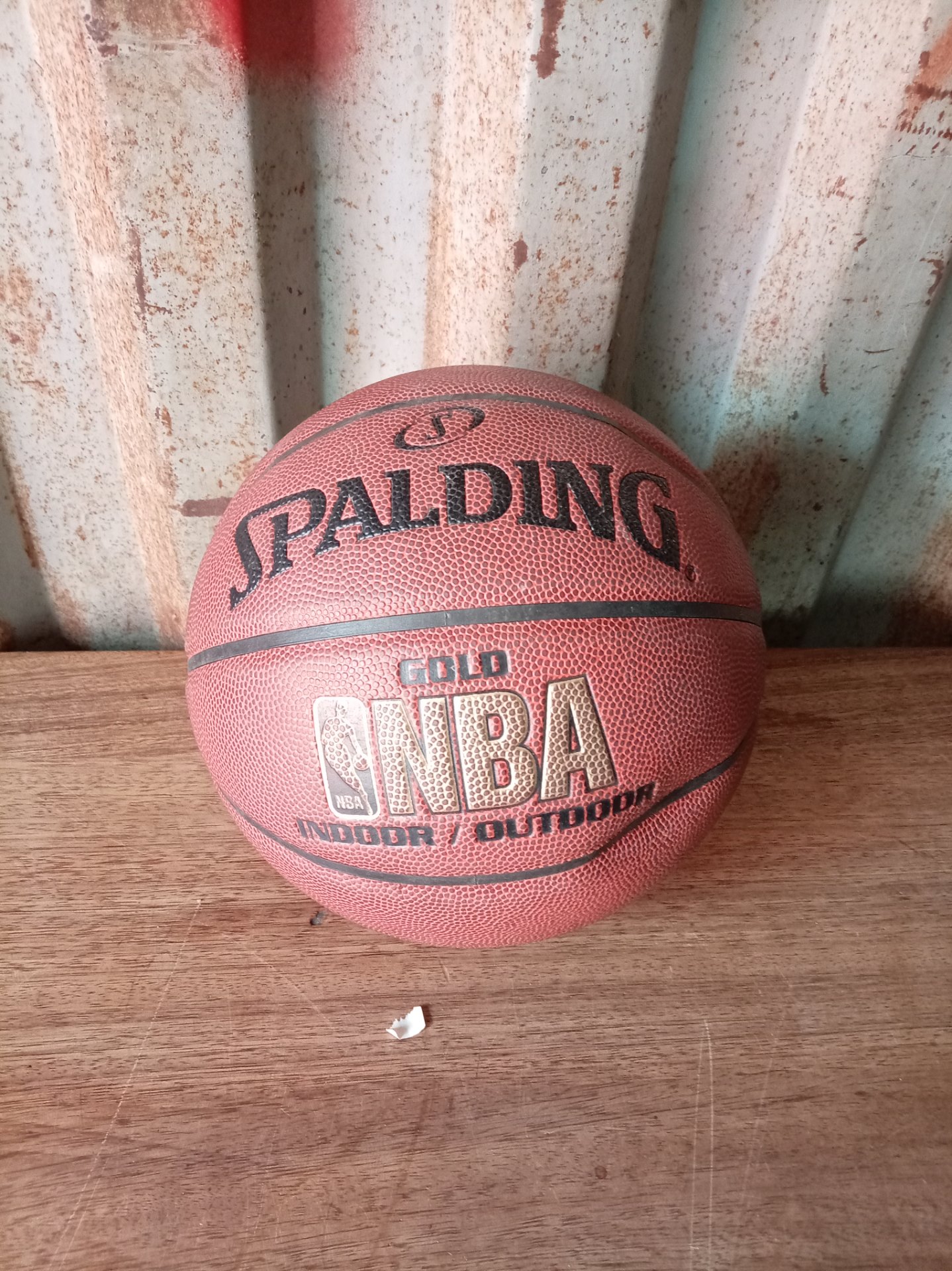 Spalding NBA Indoor/Outdoor Basketball – Size 7 (Used, Partially Inflated, Scuffed)