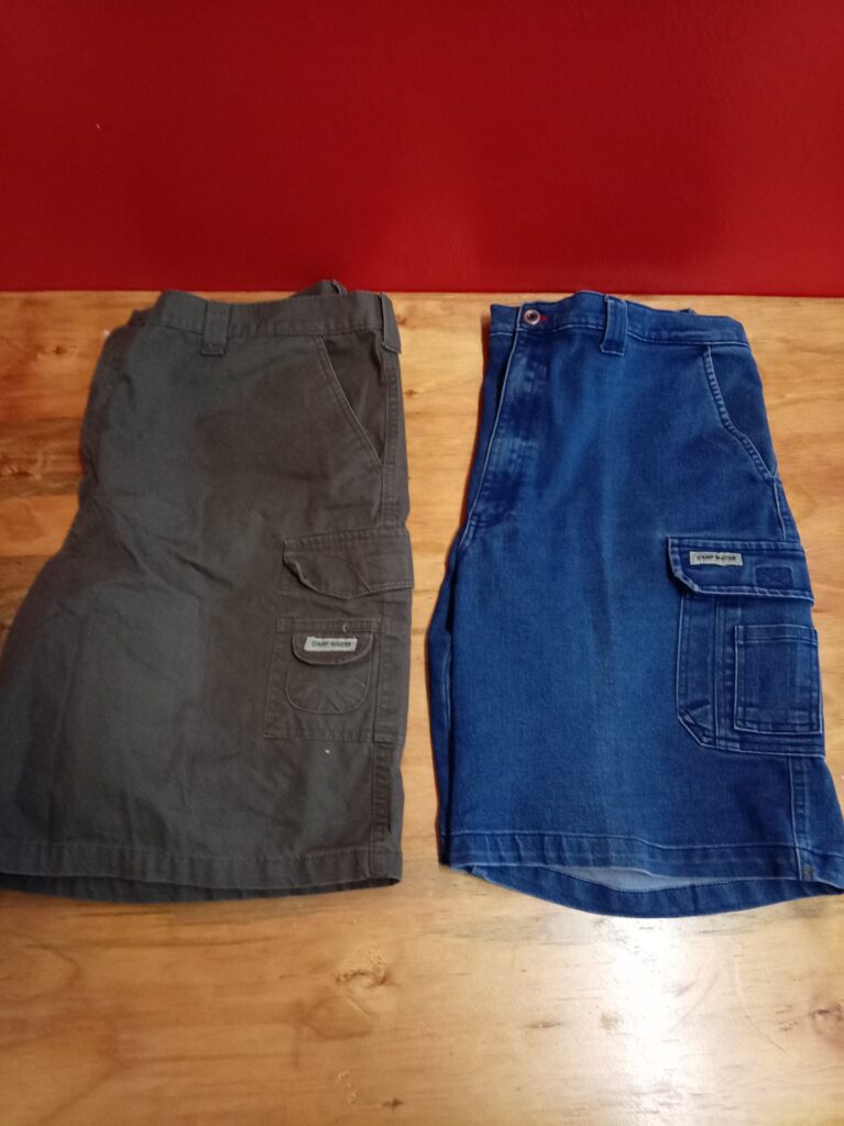 Lot: 2 Men’s Camp Master Cargo Pants — Sizes 102 & 107, light wear