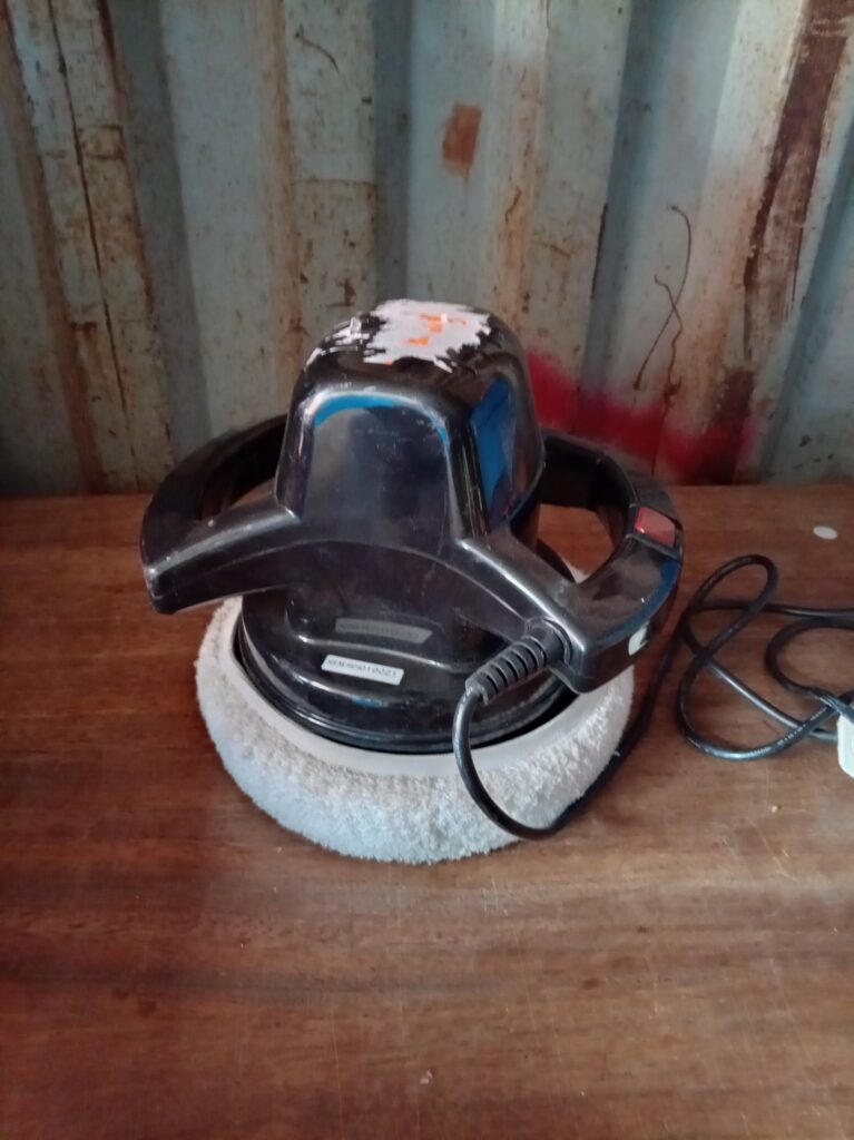 Electric Orbital Polisher / Buffer with Terry Pad — Used, Untested, Cable Included