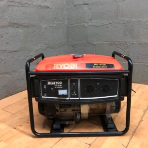 Ryobi RG4700 Portable Petrol Generator — Framed 2‑Outlet Unit, Starter Rope Broken, Needs Service