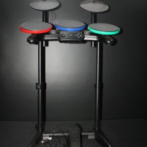 PlayStation 3 Rock Band drum kit — pads, cymbals, pedal, controller & USB dongle (Untested)