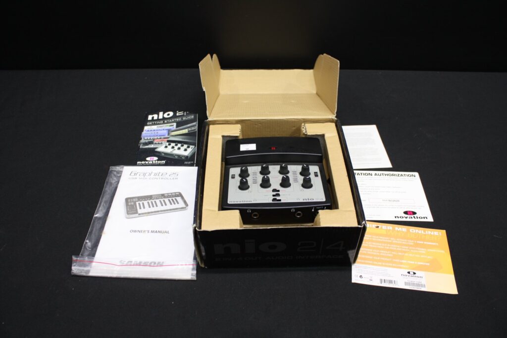 Novation nio 2|4 USB Audio Interface with Original Box & Manuals (Untested)