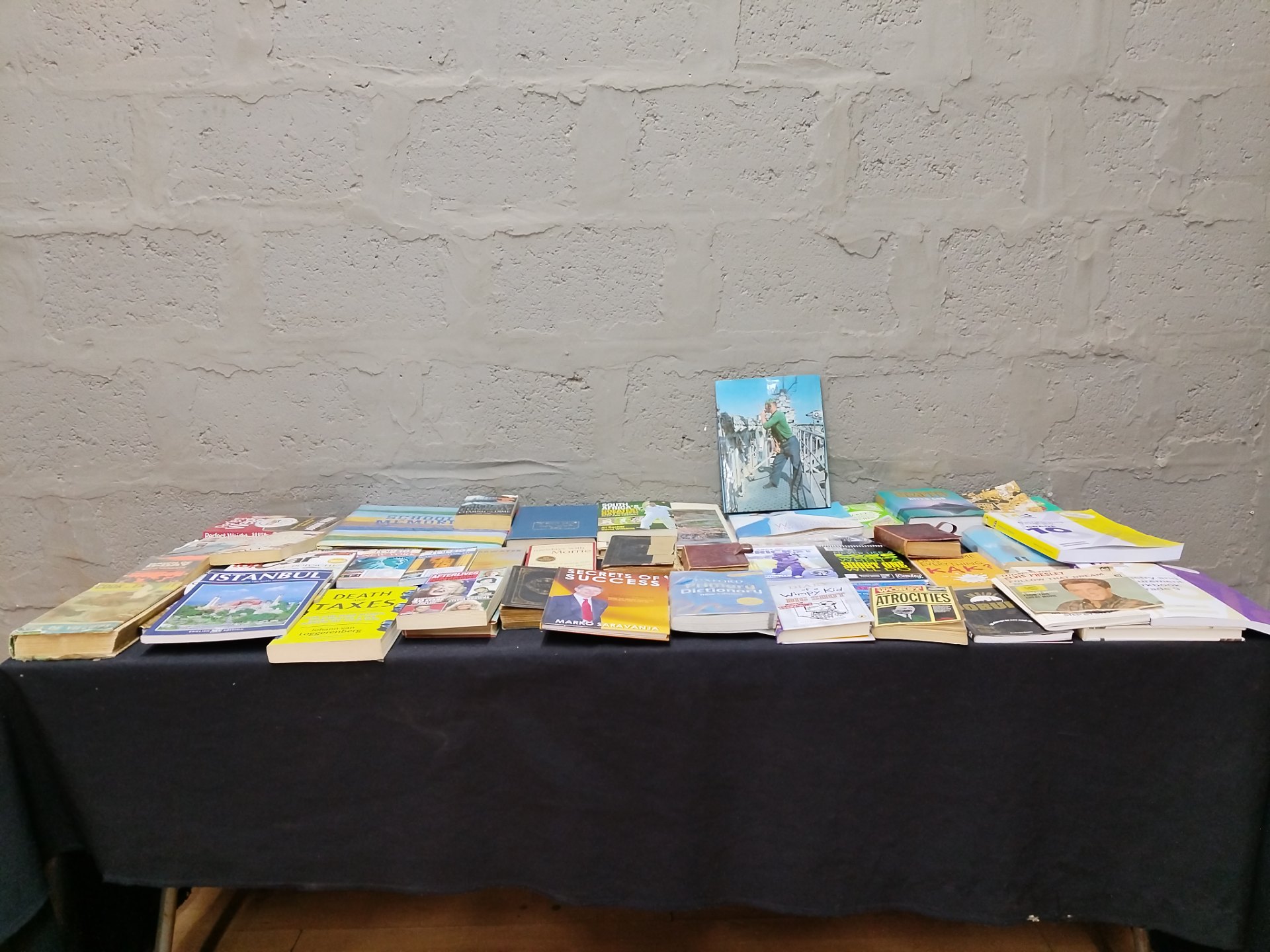 Lot of 34 Used Books & Magazines – Travel, Biography, Sport, Fiction (Istanbul, Death & Taxes, Wimpy Kid, Atrocities etc.)