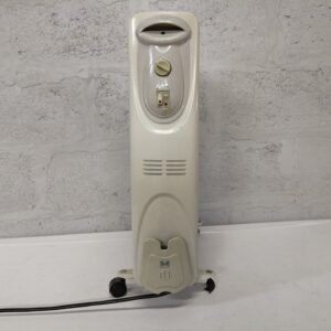 DeLonghi KH591225 2500W Oil-Filled Radiator — Working, Used, damaged caster