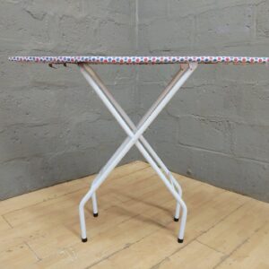 Folding Ironing Board with Iron Rest — 120 x 35 x 94 cm — folds & locks, iron rest included