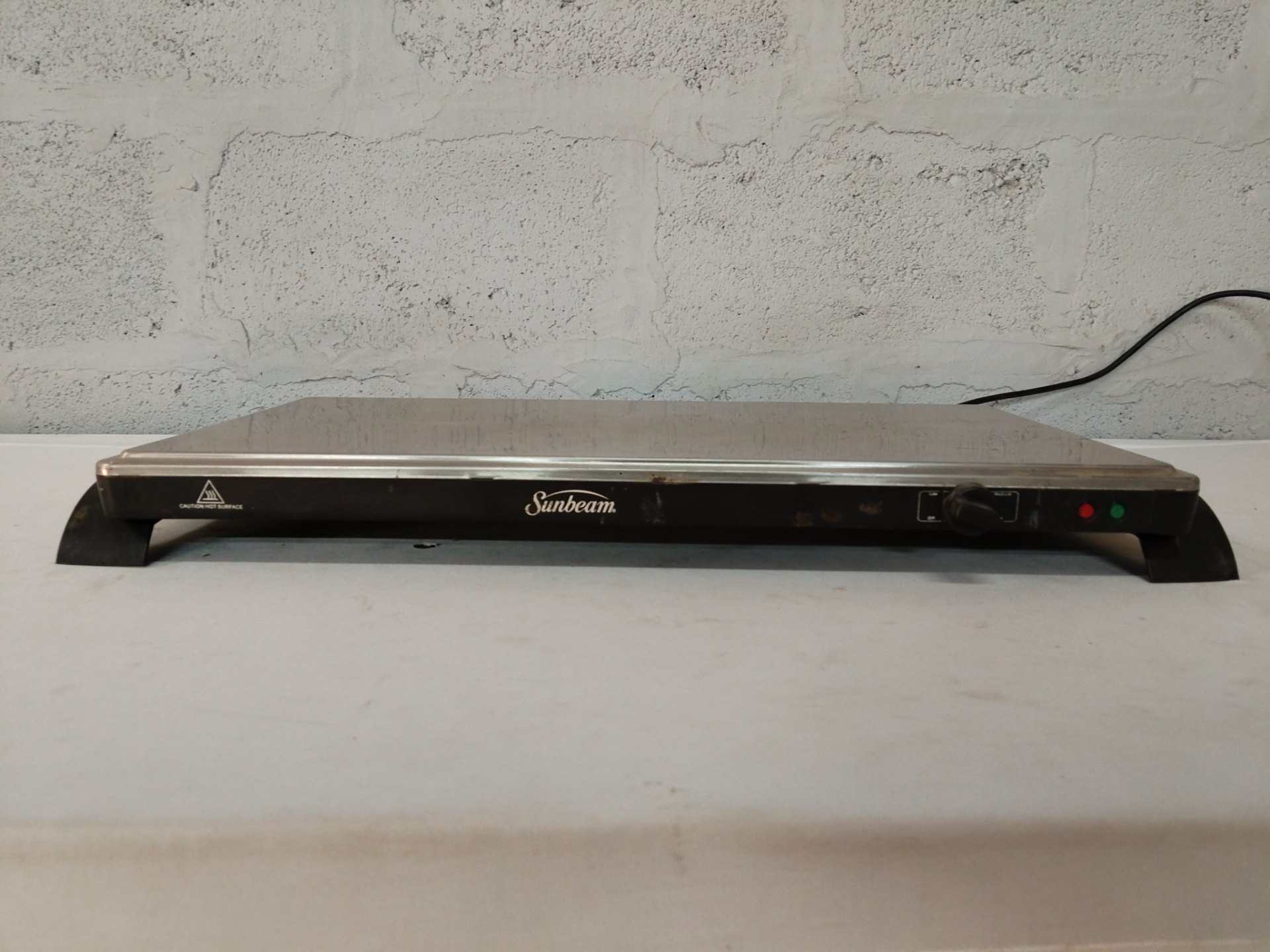 Sunbeam SWT-250 Warming Tray (230V 350W) — Stainless top, variable heat — Tested working