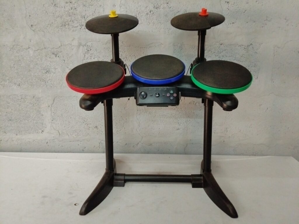 Band Hero Wireless Drum Kit Controller (PS2/PS3) – 5 pads, 2 cymbals, control module