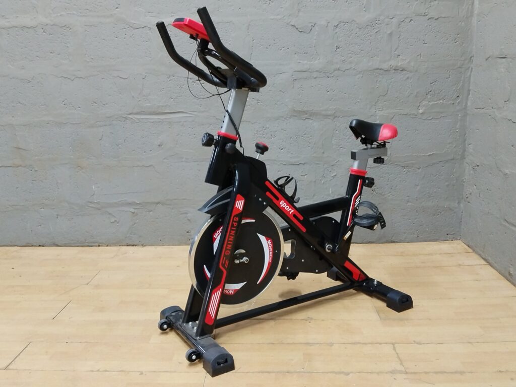 Indoor Spin Bike – Console Tested & Working, Adjustable Seat, Pedals with Straps