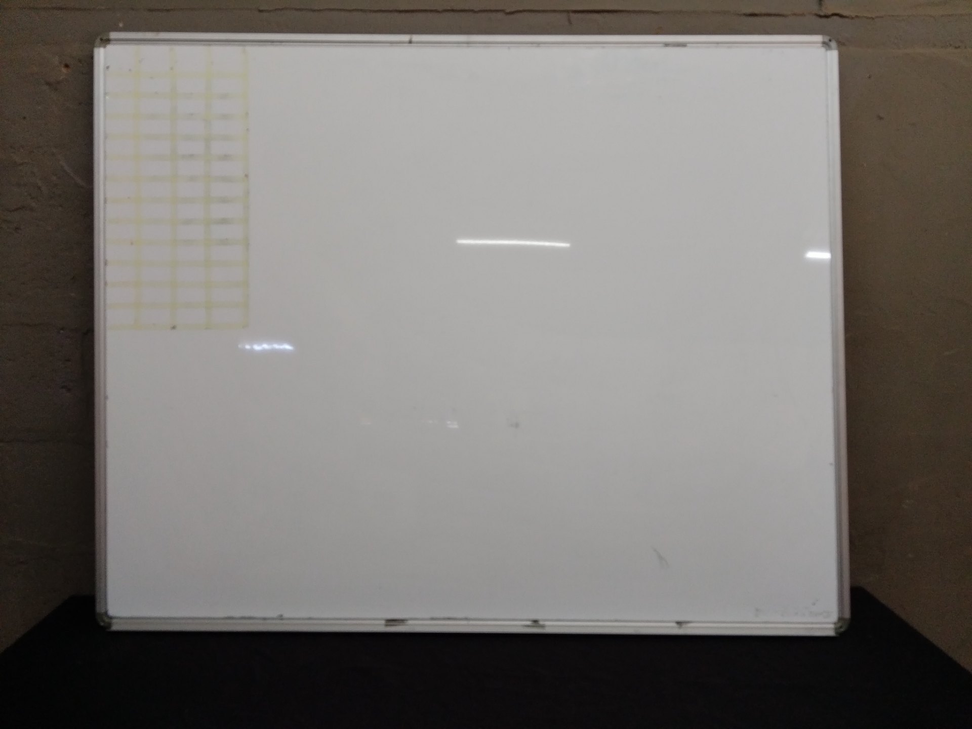 Large 158 × 122 cm Aluminium‑Framed Dry‑Erase Whiteboard — Used, Tray Included