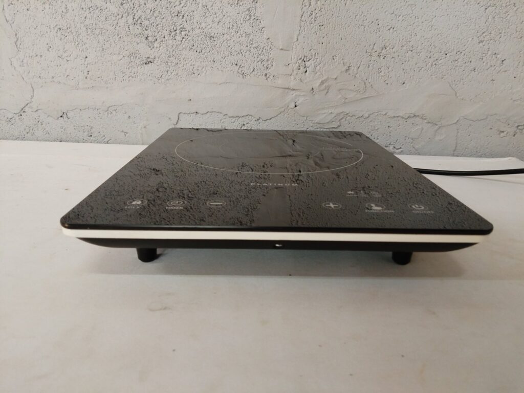 Platinum portable single‑zone induction cooktop (model BT‑C20 shown) — tested, manual included