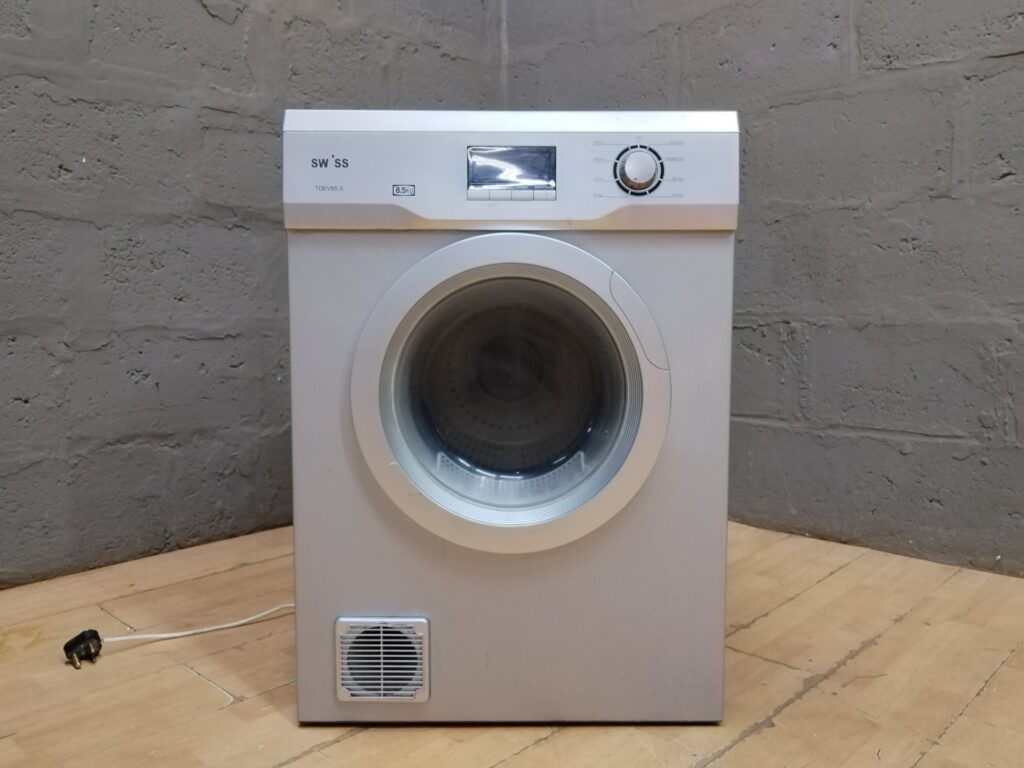 Swiss TDEV85 S 8.5kg Condenser Tumble Dryer – Front‑load, Working, Power Lead Included