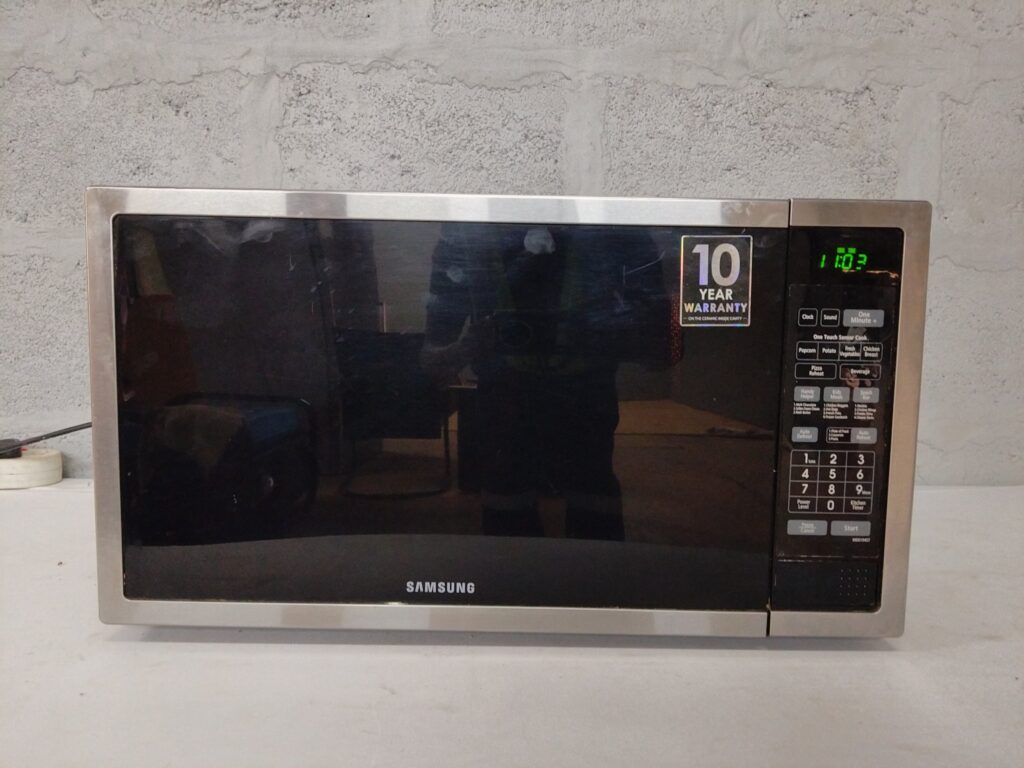 Samsung ME6194ST 1000W Countertop Microwave — Stainless Steel, Working, Used