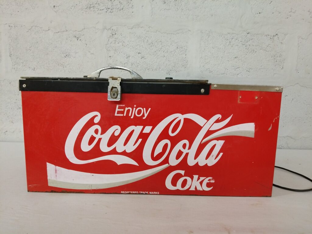 Coca-Cola branded countertop electric cooler – tested working, compressor present, used condition