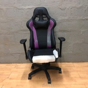 Cooler Master gaming/office chair — adjustable, mechanically tested, heavy upholstery damage