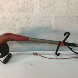Corded Electric Grass Trimmer / Strimmer — Fitted Orange Spool, Power Cable & Plug, Heavily Soiled, Working with Faults